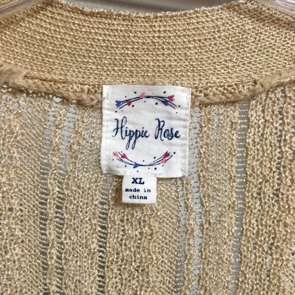 Boho Hippie Rose Cardigan 🤎 - Picture 1 of 3